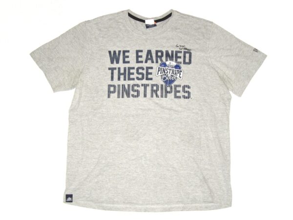 Scott Daly Notre Dame Fighting Irish Team Issued & Signed 2013 New Era Pinstripe Bowl XL Shirt