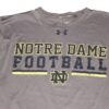 Scott Daly Team Issed & Signed Official Notre Dame Fighting Irish Football Music City Bowl Under Armour XL Shirt