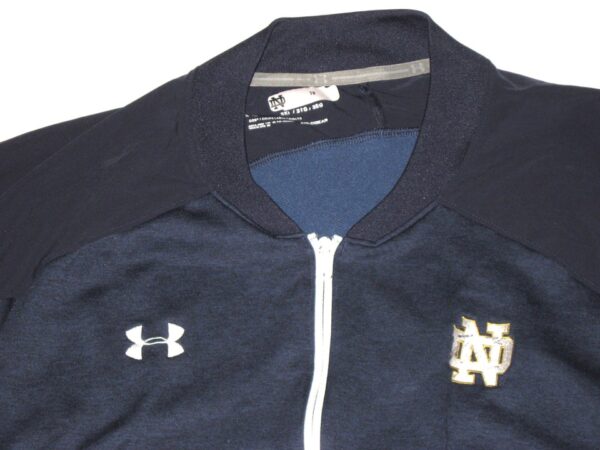 Tommy Kraemer Player Issued & Signed Official Notre Dame Fighting Irish #78 Under Armour ColdGear 3XL Full-Zip Jacket