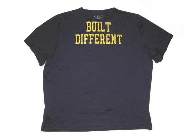 Tommy Kraemer Training Worn & Signed Official Notre Dame Fighting Irish BUILT DIFFERENT Under Armour 3XL Shirt