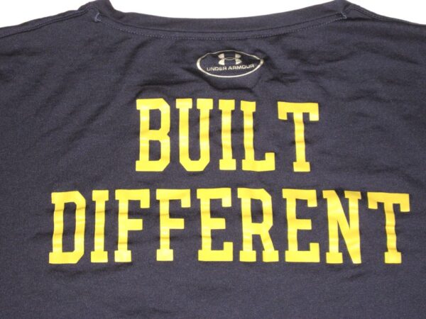 Tommy Kraemer Training Worn & Signed Official Notre Dame Fighting Irish BUILT DIFFERENT Under Armour 3XL Shirt