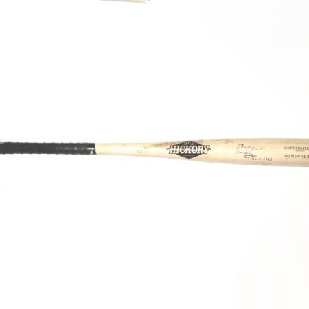 Andrew Moritz 2018 Danville Braves Game Used & Signed Old Hickory Pro Maple MH5 Baseball Bat – Cracked