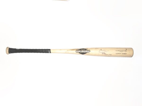 Andrew Moritz 2018 Danville Braves Game Used & Signed Old Hickory Pro Maple MH5 Baseball Bat – Cracked