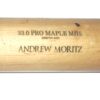 Andrew Moritz 2018 Danville Braves Game Used & Signed Old Hickory Pro Maple MH5 Baseball Bat – Cracked