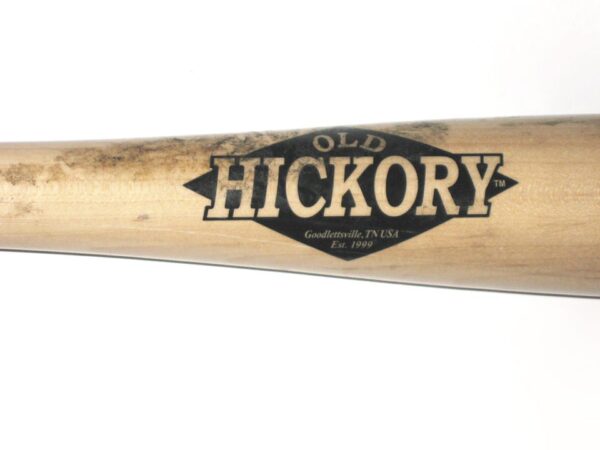 Andrew Moritz 2018 Danville Braves Game Used & Signed Old Hickory Pro Maple MH5 Baseball Bat – Cracked