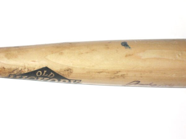 Andrew Moritz 2018 Danville Braves Game Used & Signed Old Hickory Pro Maple MH5 Baseball Bat – Cracked