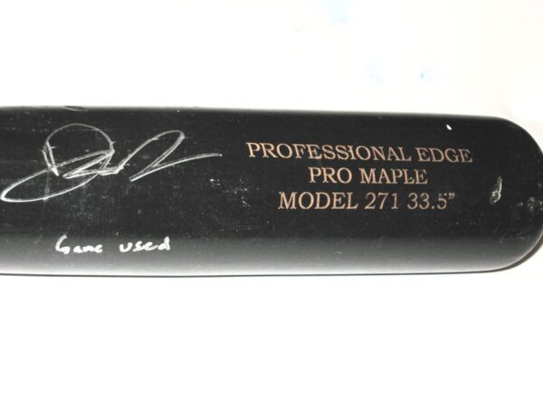 Drew Lugbauer 2019 Florida Fire Frogs Game Used & Signed SSK Pro Model 271 Maple Baseball Bat – Cracked