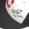 Mike Papi 2019 Spring Training Worn & Signed Official White, Red & Black Cleveland Indians New Era 59FIFTY Hat