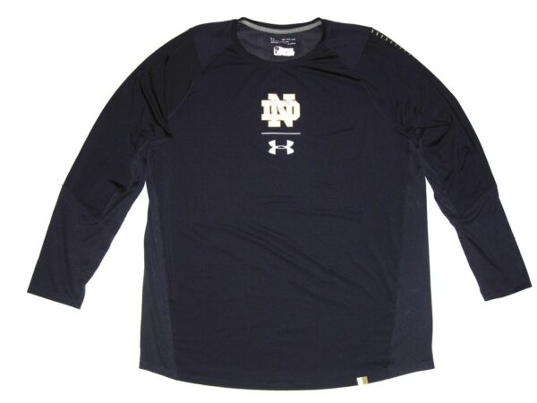 Tommy Kraemer Player Issued & Signed Official Notre Dame Fighting Irish #78 Under Armour HeatGear 3XL Shirt