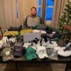 Tommy Kraemer with Player Issued & Signed Official Green Notre Dame Fighting Irish #78 Under Armour Long Sleeve 3XL Shirt