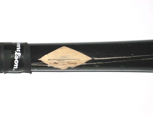 Andrew Moritz 2018 Danville Braves Game Used & Signed Black Pro Model MH5 Old Hickory Maple Baseball Bat – Cracked