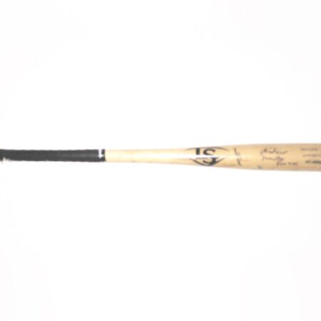 Andrew Moritz 2019 Florida Fire Frogs Game Used & Signed Louisville Slugger C243M Baseball Bat – Cracked