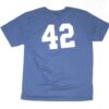 Colby Morris 2020 Team Issued & Signed Blue Texas Rangers #42 EvoShield XL Shirt