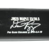 Dario Pizzano Binghamton Rumble Ponies Game Used & Signed Black & White Phoenix Baseball Bat