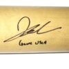 Drew Lugbauer 2019 Florida Fire Frogs Game Used & Signed Sam Rideau Crusher Maple Baseball Bat – Cracked