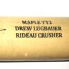 Drew Lugbauer 2019 Florida Fire Frogs Game Used & Signed Sam Rideau Crusher Maple Baseball Bat – Cracked