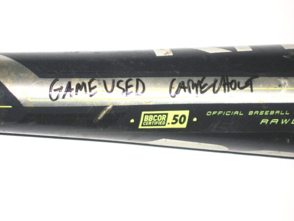 Gabe Holt Veterans Warhawks High School Game Used & Signed Rawlings BBCOR Baseball Bat