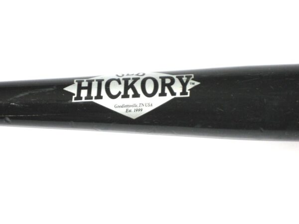 Andrew Moritz 2019 Florida Fire Frogs Game Used & Signed Black Pro Model MT27 Old Hickory Maple Bat – Cracked