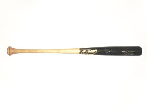 Dario Pizzano 2019 Binghamton Rumble Ponies Game Used & Signed DS Wood Maple Baseball Bat