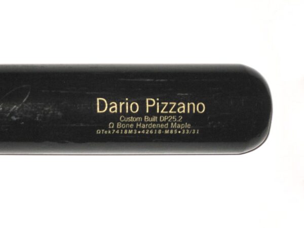 Dario Pizzano 2019 Binghamton Rumble Ponies Game Used & Signed DS Wood Maple Baseball Bat