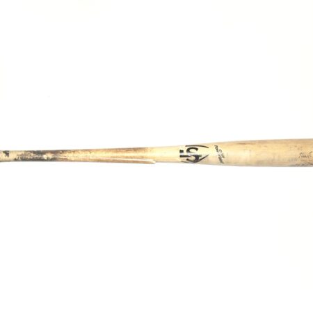 Mike Papi 2017 Akron Rubber Ducks Game Used & Signed Louisville Slugger Baseball Bat – Cracked