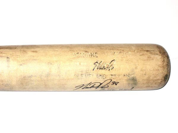Mike Papi 2017 Akron Rubber Ducks Game Used & Signed Louisville Slugger Baseball Bat – Cracked