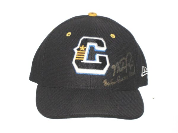 Mike Papi Batting Practice Worn & Signed Official Lake County Captains New Era 59FIFTY Hat