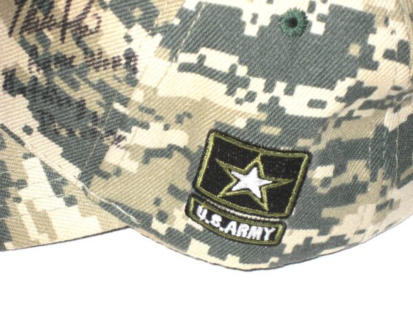 Mike Papi Team Issued & Signed Official Camo Lynchburg Hillcats US ARMY Promotional Adventures Hat