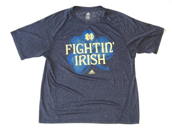 Scott Daly Team Issued & Signed Official Notre Dame Fighting Irish 2013 Shamrock Series Adidas Climalite Shirt