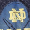 Scott Daly Team Issued & Signed Official Notre Dame Fighting Irish 2013 Shamrock Series Adidas Climalite Shirt