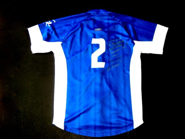 Blake Gailen Game Worn & Signed Blue & White Team Israel Jersey - Worn In Olympic Qualifiers In Italy & Germany!!!