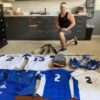 Blake Gailen with Game Worn & Signed Blue & White Team Israel Jersey - Worn In Olympic Qualifiers In Italy & Germany!!!