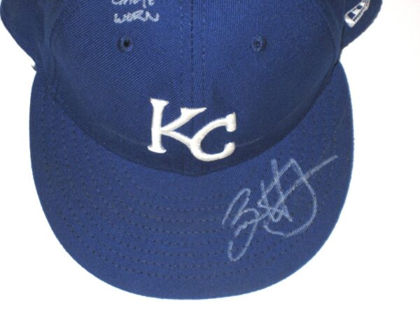 Bryce Hensley Game Worn & Signed Official Kansas City Royals New Era 59FIFTY Hat - Worn In Minor League Spring Training!