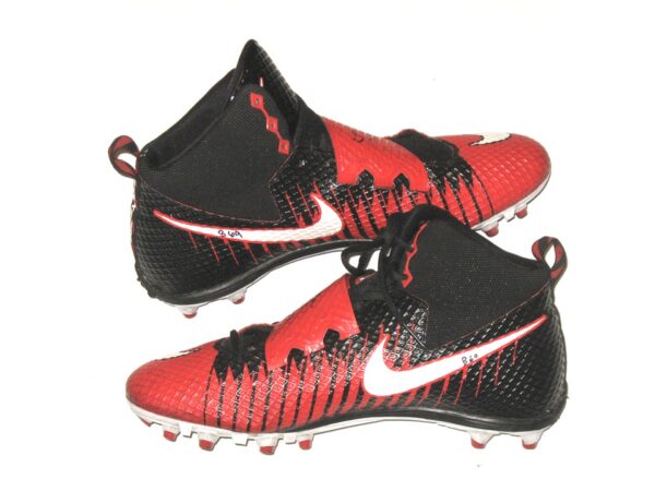 Drew Himmelman Illinois State Redbirds Game Worn & Signed Red, White & Black Nike Strike Pro Cleats