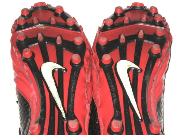 Drew Himmelman Illinois State Redbirds Game Worn & Signed Red, White & Black Nike Superbad Pro Cleats