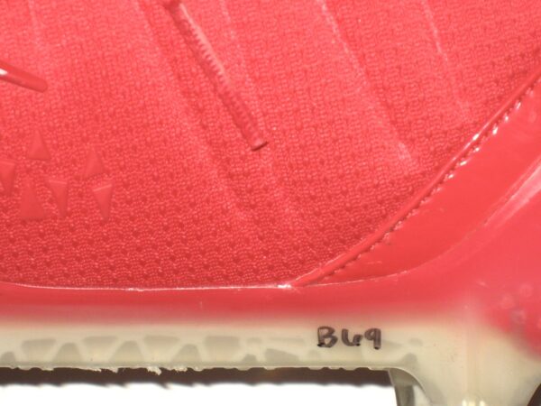 Drew Himmelman Illinois State Redbirds Game Worn & Signed Red & White Nike Force Savage Cleats