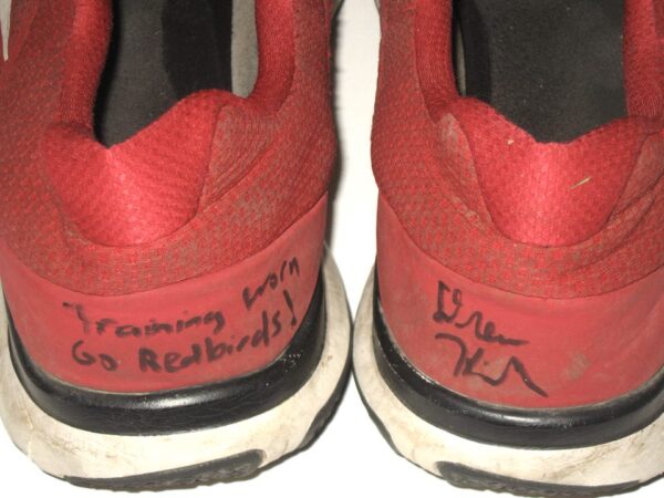 Drew Himmelman Illinois State Redbirds Training Worn & Signed Red & White Nike Shoes