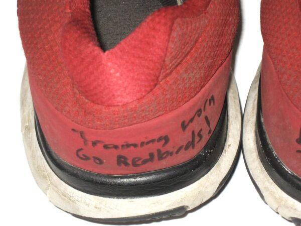 Drew Himmelman Illinois State Redbirds Training Worn & Signed Red & White Nike Shoes