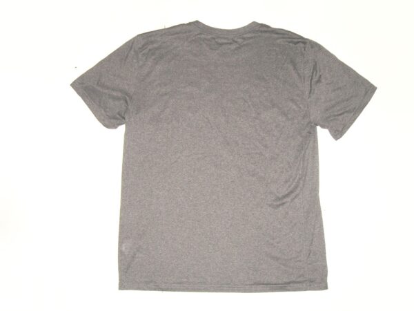 Max Moroff Practice Worn & Signed Official Grey New York Mets Baseball #23 Nike Dri-Fit Large Shirt