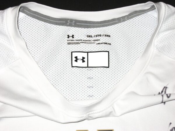 Tommy Kraemer Game Worn & Signed Official Notre Dame Fighting Irish Under Armour 3XL Shirt