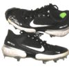 Cam Opp 2021 Brooklyn Cyclones Game Worn & Signed Black & White Nike Alpha Huarache Cleats