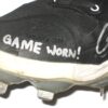 Cam Opp 2021 Brooklyn Cyclones Game Worn & Signed Black & White Nike Alpha Huarache Cleats