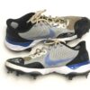 Cam Opp 2021 Brooklyn Cyclones Game Worn & Signed Grey, Blue & White Nike Alpha Huarache Cleats
