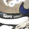 Cam Opp 2021 Brooklyn Cyclones Game Worn & Signed Grey, Blue & White Nike Alpha Huarache Cleats
