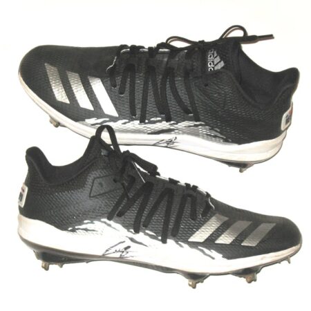 Cesar Rodriguez FCL Braves Game Used & Signed Adidas Adizero Afterburner 6 Speed Trap Baseball Cleats