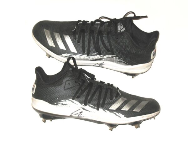 Cesar Rodriguez FCL Braves Game Used & Signed Adidas Adizero Afterburner 6 Speed Trap Baseball Cleats