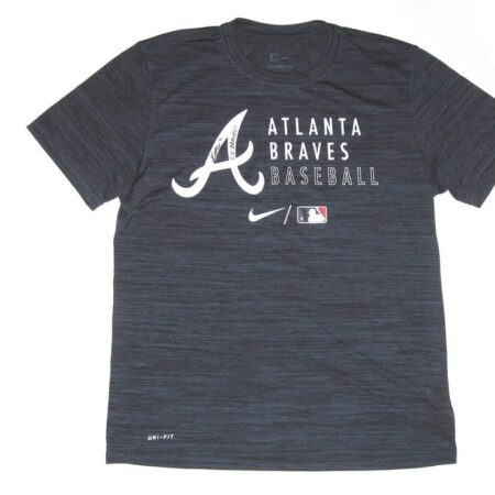 Kevin Josephina 2021 Practice Worn & Signed Official Atlanta Braves Baseball Nike Dri-Fit Shirt