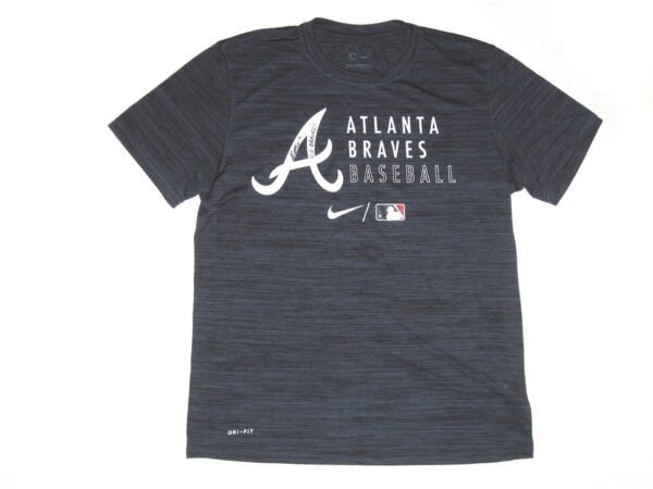 Kevin Josephina 2021 Practice Worn & Signed Official Atlanta Braves Baseball Nike Dri-Fit Shirt