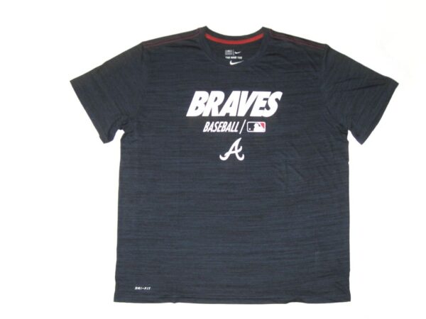 Kevin Josephina 2021 Practice Worn & Signed Official Atlanta Braves Baseball Nike Dri-Fit XXL Shirt