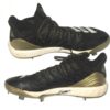Kevin Josephina 2021 Rome Braves Game Worn & Signed Black & Gold Adidas Baseball Cleats